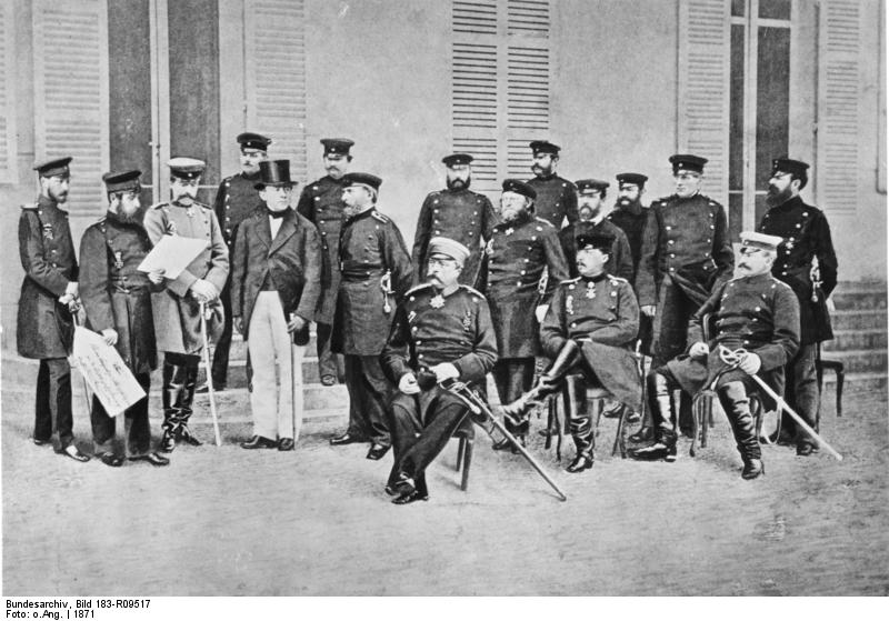 Бисмарк и его штаб в Версале 1871 г. 