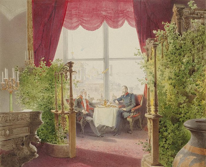 Завтрак прусского военного оккупант-коменданта 