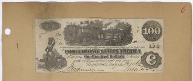 Деньги Решают Все. Денежные знаки времён Гражданской войны в США 1861-1865 гг.